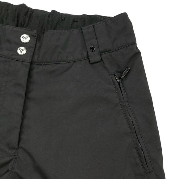 Fera Ski Snow Pants Womens 4 Black Insulated Ankle Zip Nylon Snowboarding - Picture 4 of 12